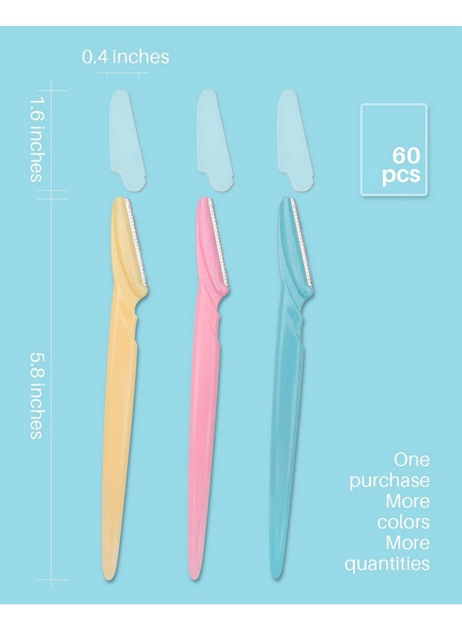 MoHern Eyebrow Razor For Women60 Pcs Dermaplane Razor For Women Facemultipurpose Face Razors For Women And Men By Mohern - Image 2