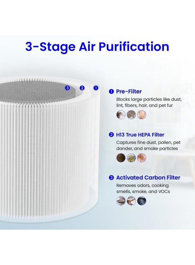 Future Way True HEPA Filter Replacement for Dyson TP02/TP01/BP01/AM11 Air Purifier, Part # 968125-03, 2-Pack - Image 3