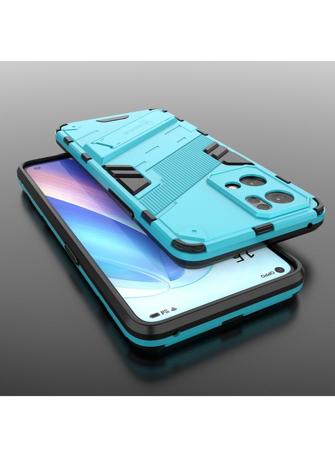 اس-توب جراب لهاتف OPPO Reno7 Pro 5G Punk Armor 2 في 1 PC + جراب هاتف مقاوم للصدمات من مادة TPU مع حامل غير مرئي - Image 3
