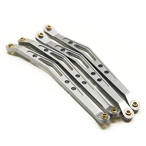 RCHUBAM Alum Alloy Lower & Upper Suspension Link Rod Linkage for 1:10 RC Axial Wraith #B (Titanium) - Image 3