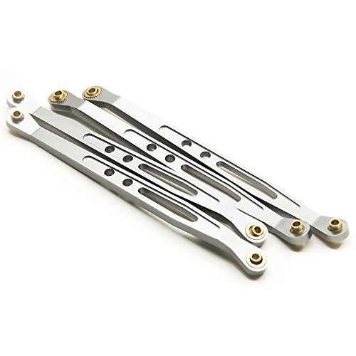 RCHUBAM Alum Alloy Lower & Upper Suspension Link Rod Linkage for 1:10 RC Axial Wraith #B (Titanium) - Image 5