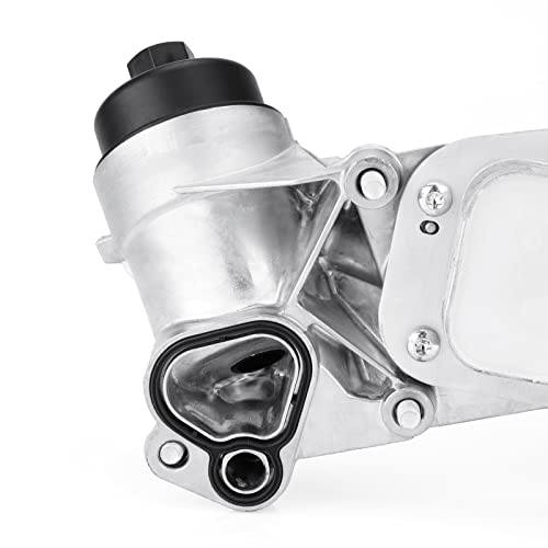 Autsurles Engine Oil Cooler Filter Housing Assembly Adapter Kit with Gaskets for Chevy Aveo 09-11 for Chevy Cruze Sonic Trax 1.8L,1.8 Engine Oil Cooler for Pontiac for Saturn Replace 93186324 25199751 - Image 5