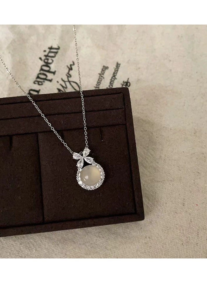 Goolsky Crystal Bow Pendant Necklace – Dainty Ribbon Necklace for Women & Girls, Elegant Gift Jewelry for Birthday & Anniversary, Non-Fading - Image 4