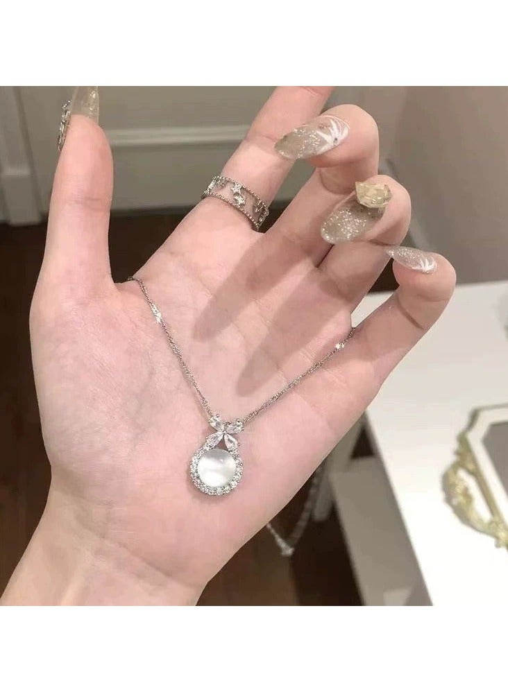 Goolsky Crystal Bow Pendant Necklace – Dainty Ribbon Necklace for Women & Girls, Elegant Gift Jewelry for Birthday & Anniversary, Non-Fading - Image 5