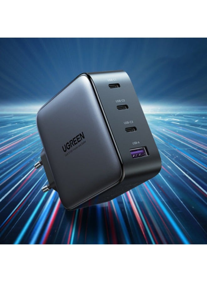 يو جرين شاحن سريع Ugreen GaN 3x USB من النوع C / USB Power Delivery 3.0 QuickCharge 4+ FCP SCP AFC 100W EU أسود (CD226 40747) - Image 3