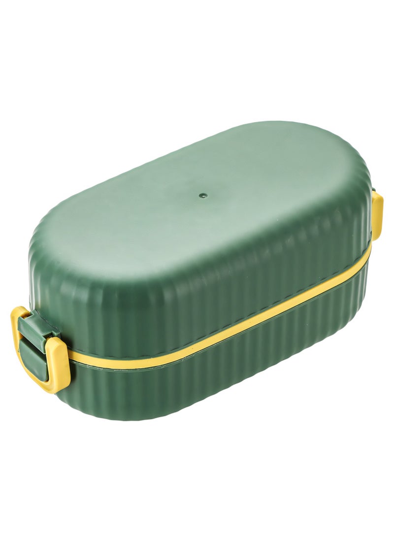 flâneur - Stackable Lunch Box Set with Compartments, 880ml - Food Container Leak-Proof, Durable Lunchbox, and Eco-Friendly, Ideal for School Meals, Office, and Travel, with Practical Compartments - Image 1