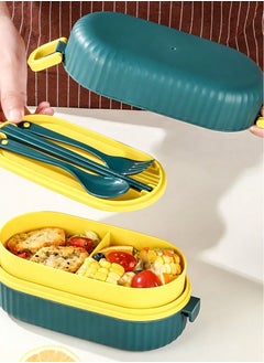 flâneur Stackable Lunch Box Set with Compartments, 880ml - Food Container Leak-Proof, Durable Lunchbox, and Eco-Friendly, Ideal for School Meals, Office, and Travel, with Practical Compartments  - Image 4
