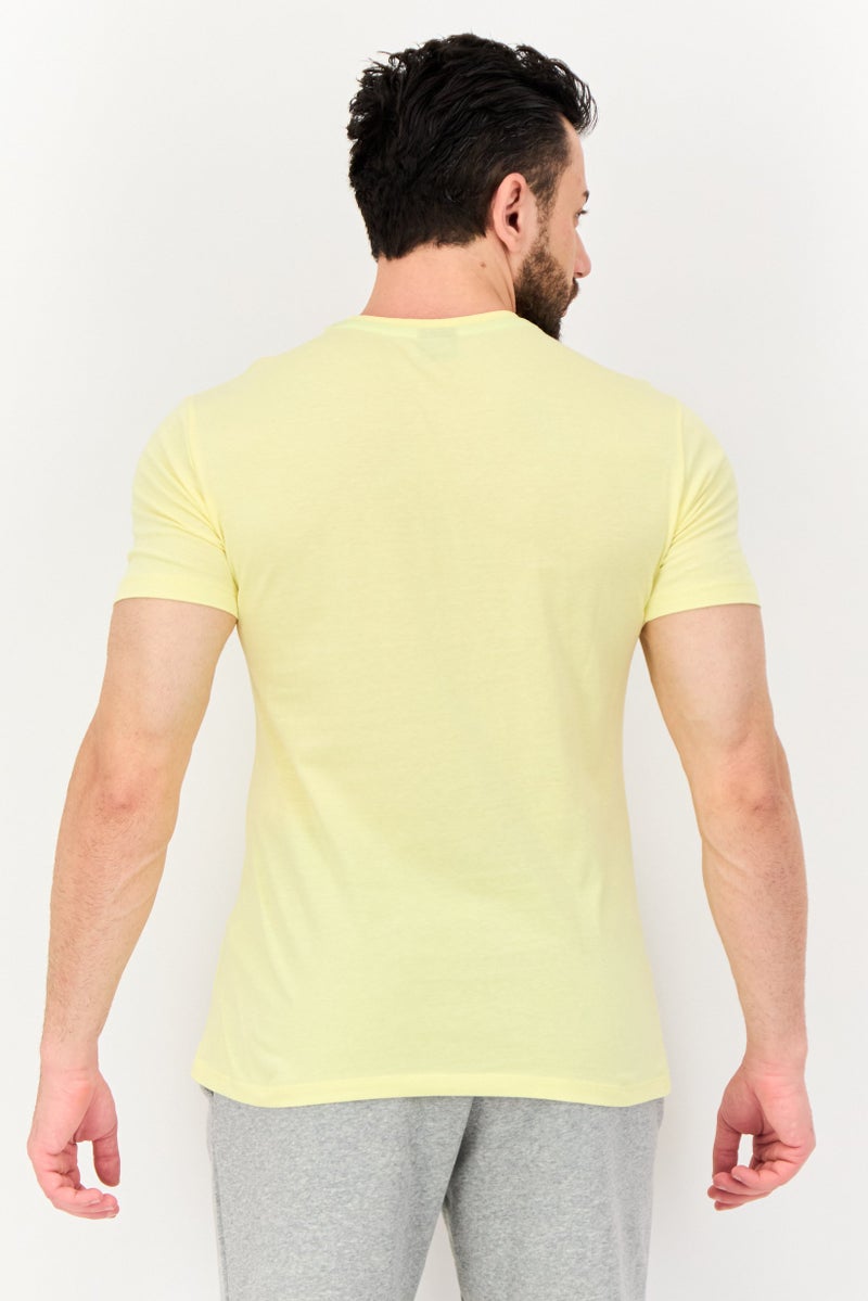 Hurley x Elrow Men Sportswear Fit Short Sleeves Outdoor T-Shirts, Light Yellow - Image 3