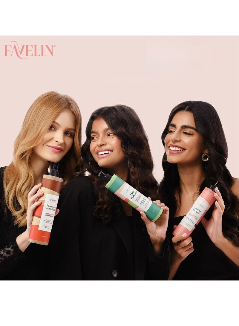 favelin Argan Repair Set 300 ml Shampoo 300 ml & Conditioner 300 ml & Hair Mask 300 ml - Image 5