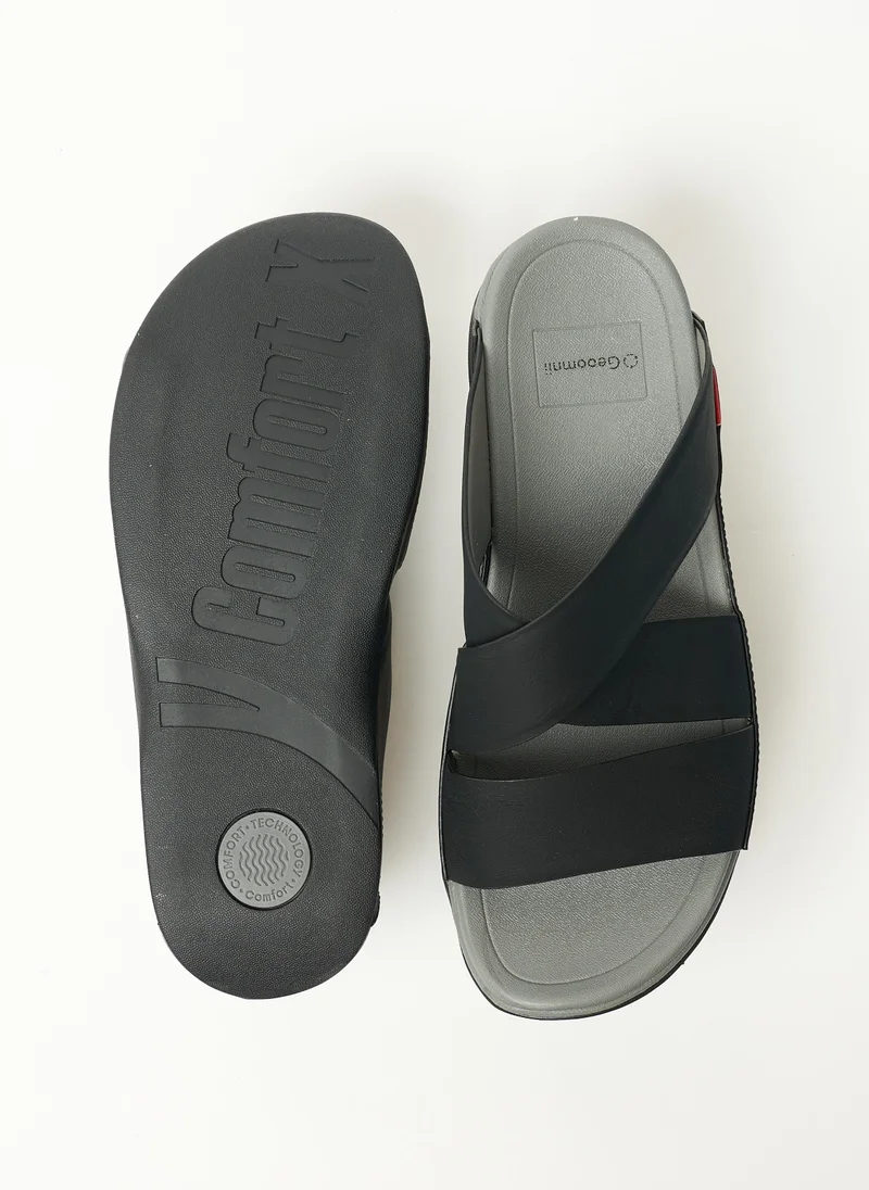 جيومني Geoomnii Mens Arabic Sandals Black
