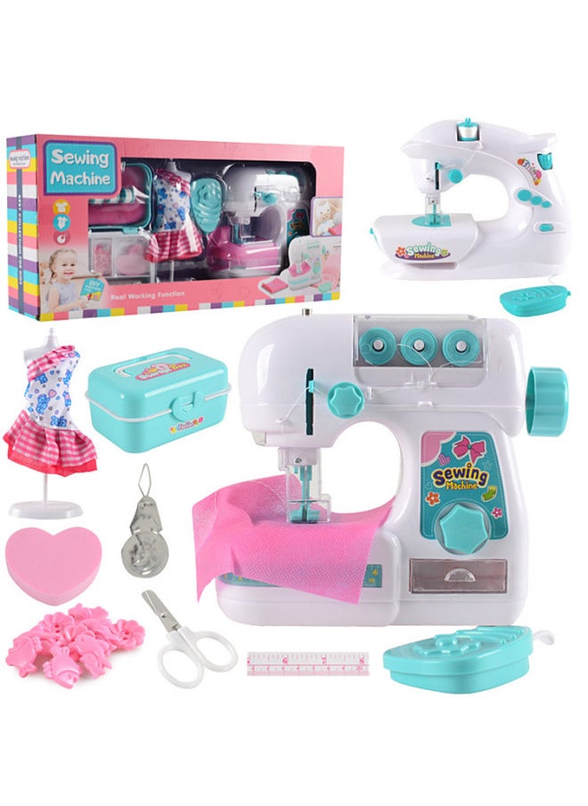 Generic - Children's DIY Electric Sewing Machine Simulation Lamp Household Toy Doll House Set Girl Toy Flashlight Plastic Material-Specifications:7923 - Image 1