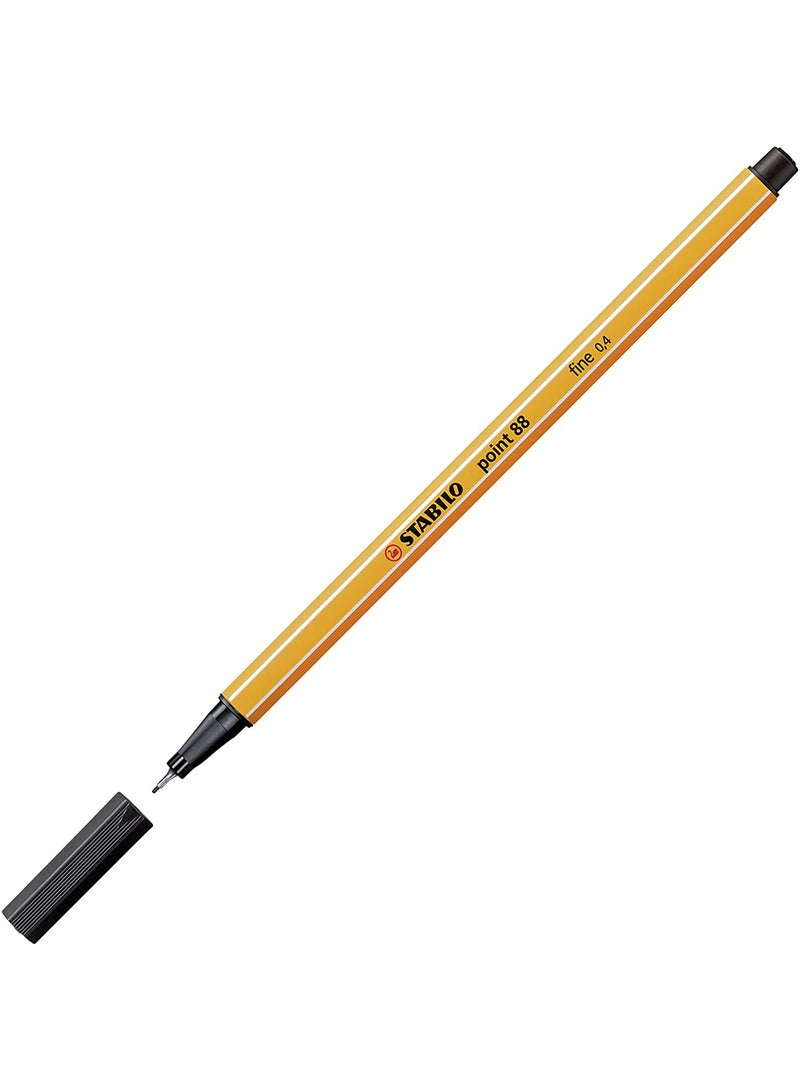 STABILO Fineliner Pen -Point 88 Wallet of 30 Assorted Colours Incl 5 Neon Colours , Anti-Dry Out  - Image 3