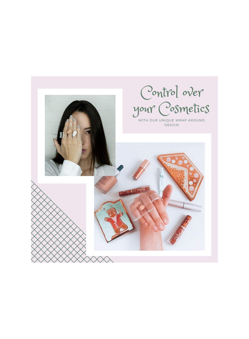 KHAJUL Handheld Makeup Mixing Square Palette for Mixing Foundation Acrylic Blending Plate For Makeup Lovers and Professionals - Image 5