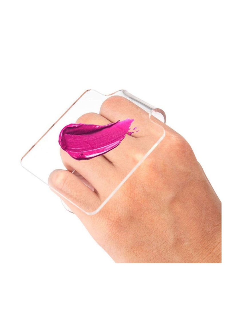 KHAJUL Handheld Makeup Mixing Square Palette for Mixing Foundation Acrylic Blending Plate For Makeup Lovers and Professionals - Image 4