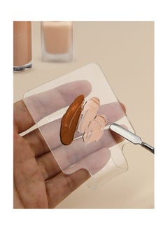 KHAJUL Handheld Makeup Mixing Square Palette for Mixing Foundation Acrylic Blending Plate For Makeup Lovers and Professionals  - Image 3