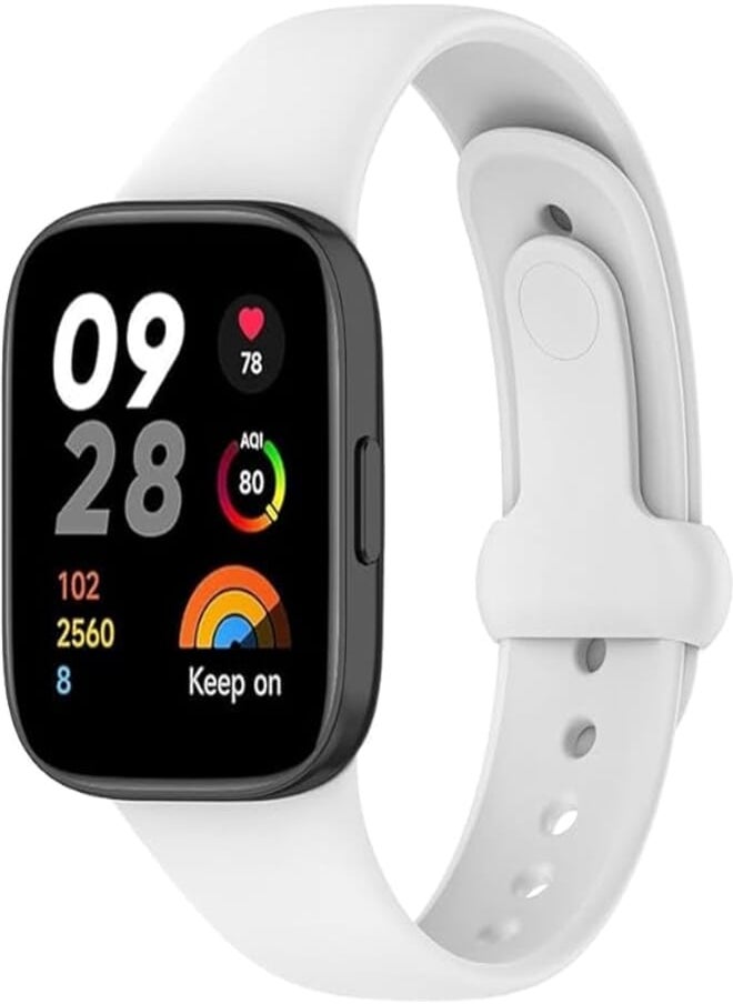 Next Next store Compatible with Xiaomi Redmi Watch 3 Watch Band, Silicone Replacement Sport Wristband with Buckle 