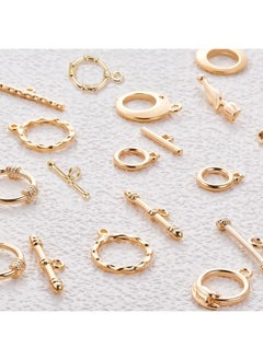 12 Sets 18K Gold Plated Toggle Clasp For Necklace Bracelet Jewelry Making 6 Mixed Style - pzsku/Z078B43CBBACEBC26E120Z/45/_/1720072685/a306c987-ce02-4b90-bef3-9b58e55c8af2