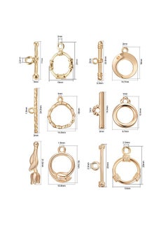 12 Sets 18K Gold Plated Toggle Clasp For Necklace Bracelet Jewelry Making 6 Mixed Style - pzsku/Z078B43CBBACEBC26E120Z/45/_/1720072687/76a5410f-eeb1-4a8a-b4b0-dda8b7b01688