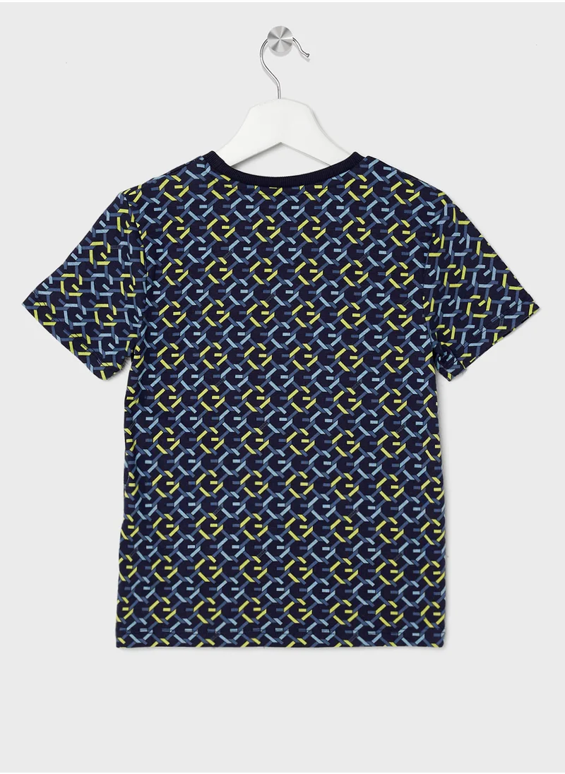 جس Kids All Over Print T-Shirt