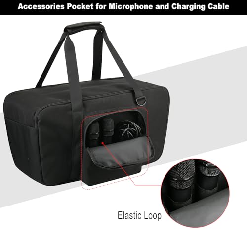 TXEsign Travel Case Storage Bag for JBL PartyBox Club 120 and PartyBox 110 Party Speaker, Portable Speaker Tote Bag Carry Case Protective Hand Bag with Shoulder Strap and Accessories Pocket - Image 5