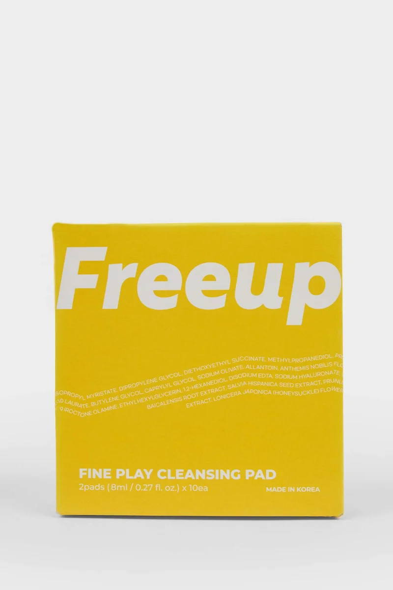 ديفاكتو Free Up Fine Play Cleansing Pad 10 Pcs Kit 8ml – Sensitive Cleansing &amp; Purifying Single Cotton Pads