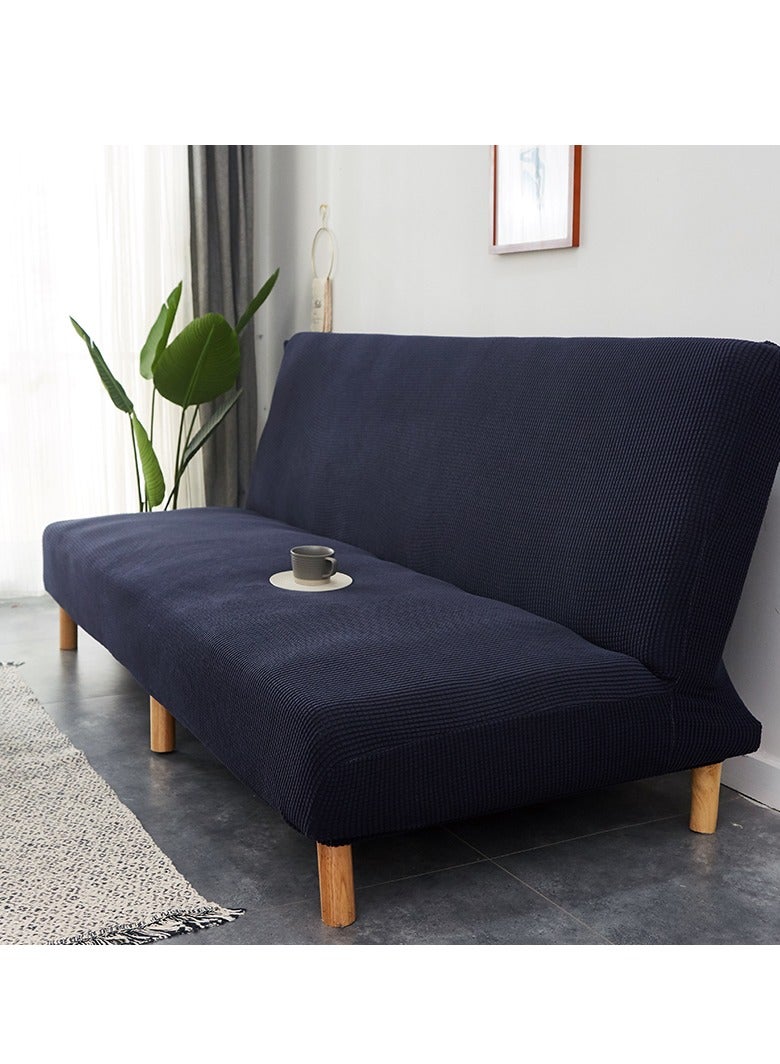 DUNISO غطاء سرير أريكة لكرسيين، غطاء أريكة بدون مساند ذراع، غطاء أريكة مرن بالكامل بوزن عالي مع قماش حرير الذرة، غطاء واقي للأريكة، غطاء مضاد للانزلاق، واقي للأثاث، للاسترخاء، للراحة، للرجال، النساء، والأطفال - Image 2