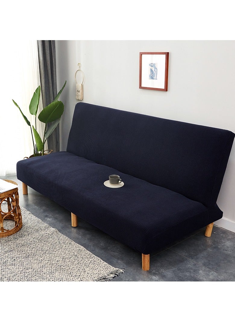 DUNISO غطاء سرير أريكة لكرسيين، غطاء أريكة بدون مساند ذراع، غطاء أريكة مرن بالكامل بوزن عالي مع قماش حرير الذرة، غطاء واقي للأريكة، غطاء مضاد للانزلاق، واقي للأثاث، للاسترخاء، للراحة، للرجال، النساء، والأطفال - Image 3