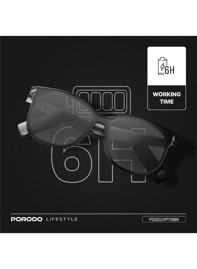 Porodo Lifestyle Optix Smart Audio Glasses with Bluetooth 5.3, Hands-Free Calls & Hi-Fi Sound - Image 5