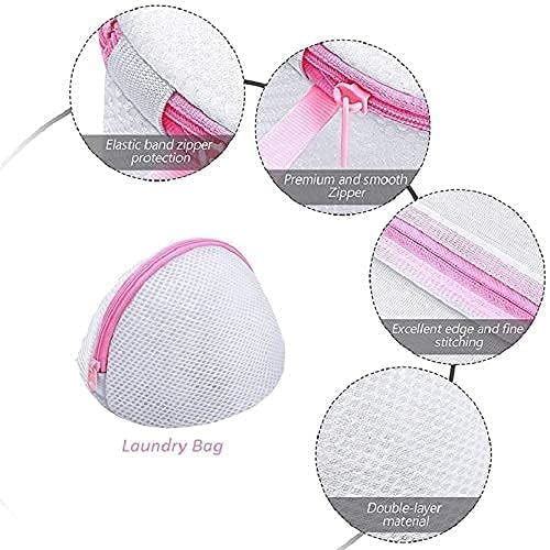 EKESHVAR EKESHVAR Zipped Mesh Washing Bag Hole Basket Underwear Bra Socks TShirts etc Protective Laundry Machine Suitcase Hot Laundry Bags 1  - Image 5