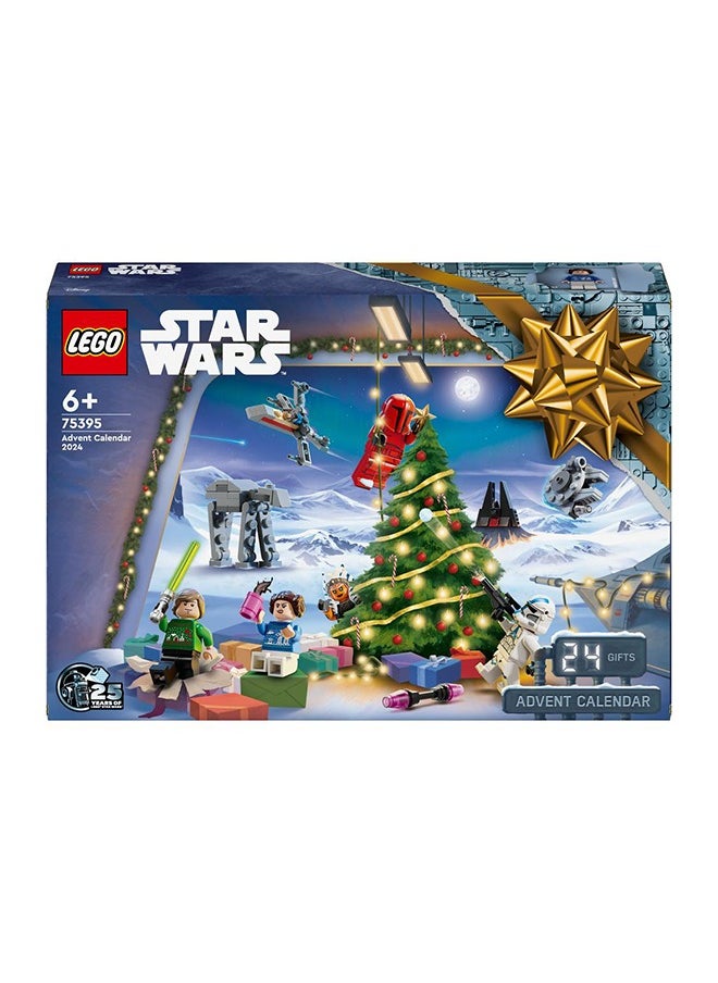 LEGO Star Wars Advent Calendar 2024 for Kids, Features 18 Collectible Mini Build Toys and 6 Character Minifigures, Christmas Holiday Gift Idea for 6 Plus Year Old Boys, Girls and Fans 75395  - Image 3