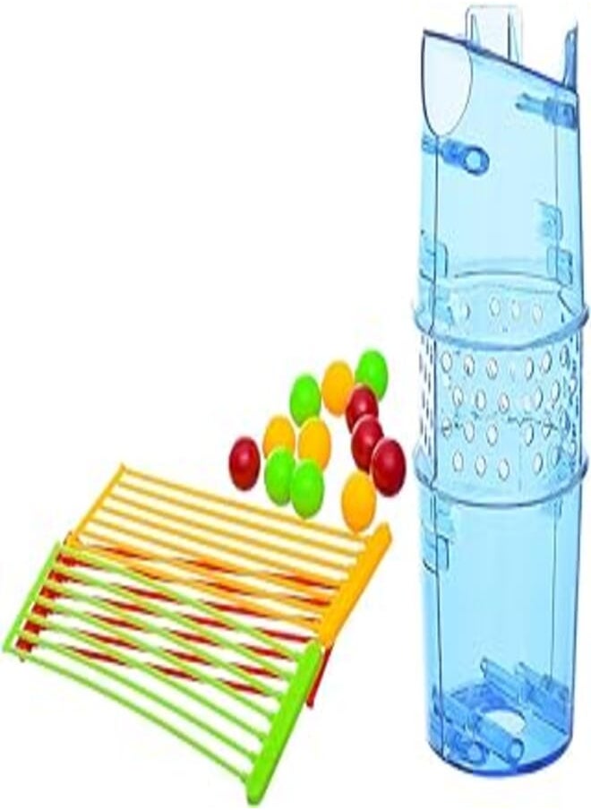 Generic Plastic Plunk Game With 24 Different Color Balls For Children - Multi Color 
