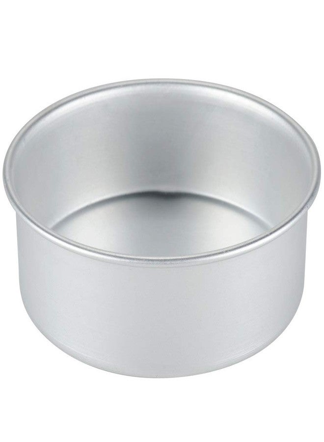 CAKE DECOR Round Aluminum Cake Mould Thali 6in x 2in