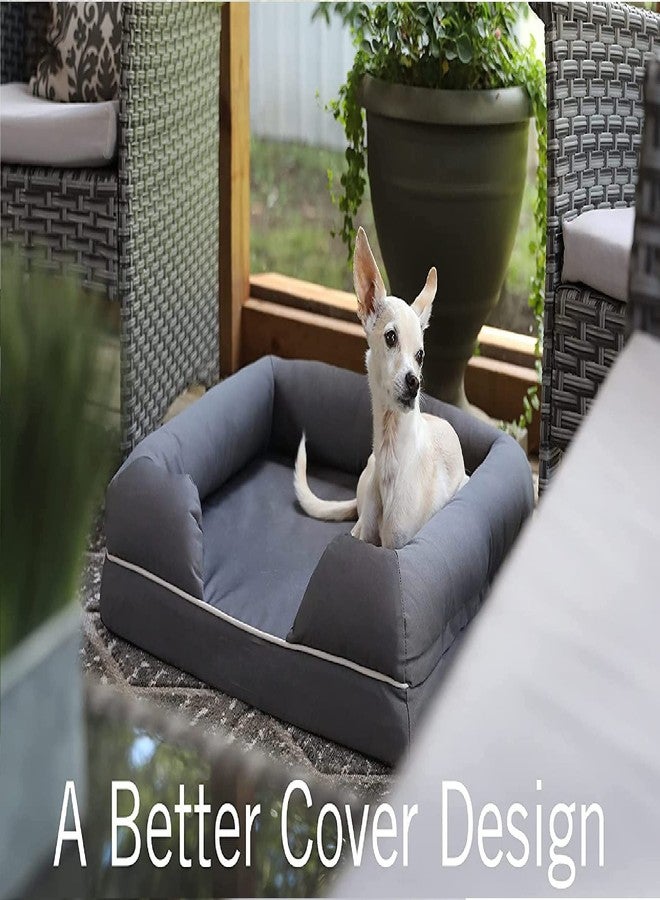 KOZI PET Ultimate Dog Bed | Solid CertiPUR-Indian Foam | Multiple Sizes, Medium Firmness Bolster, Waterproof Liner, Breathable Fabric - Image 3