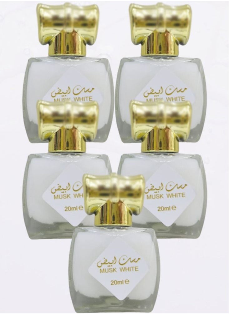 مسك 5 قطع عطر وايت مسك للنساء 20 مل  - Image 1