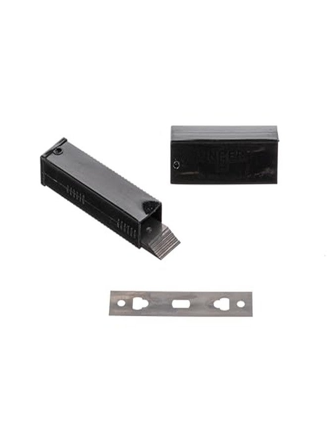 أنجر شفرات مكشطة زجاج فاخرة من الفولاذ المقاوم للصدأ من Unger Commercial مقاس 4 بوصات، عبوة من 10 شفرات - مزدوجة الجوانب لإزالة الحطام بكفاءة - Image 4