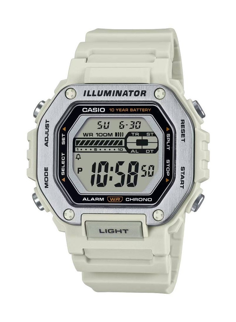 CASIO Water Resistant Digital Resin Band Watch MWD-110H-8AV