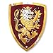 Liontouch Noble Knight Foam Shield for Kids RedLarge Age 38 177 x 138 in Medieval Pretend Play Toy with Golden Lion Theme Safe Battle Accessory for Dress Up Costumes for Boys - Image 3
