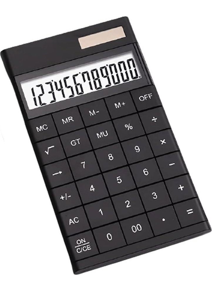 Valkyrie 12 Digit Solar Powered Desktop Calculator Slim Design Black  - Image 4