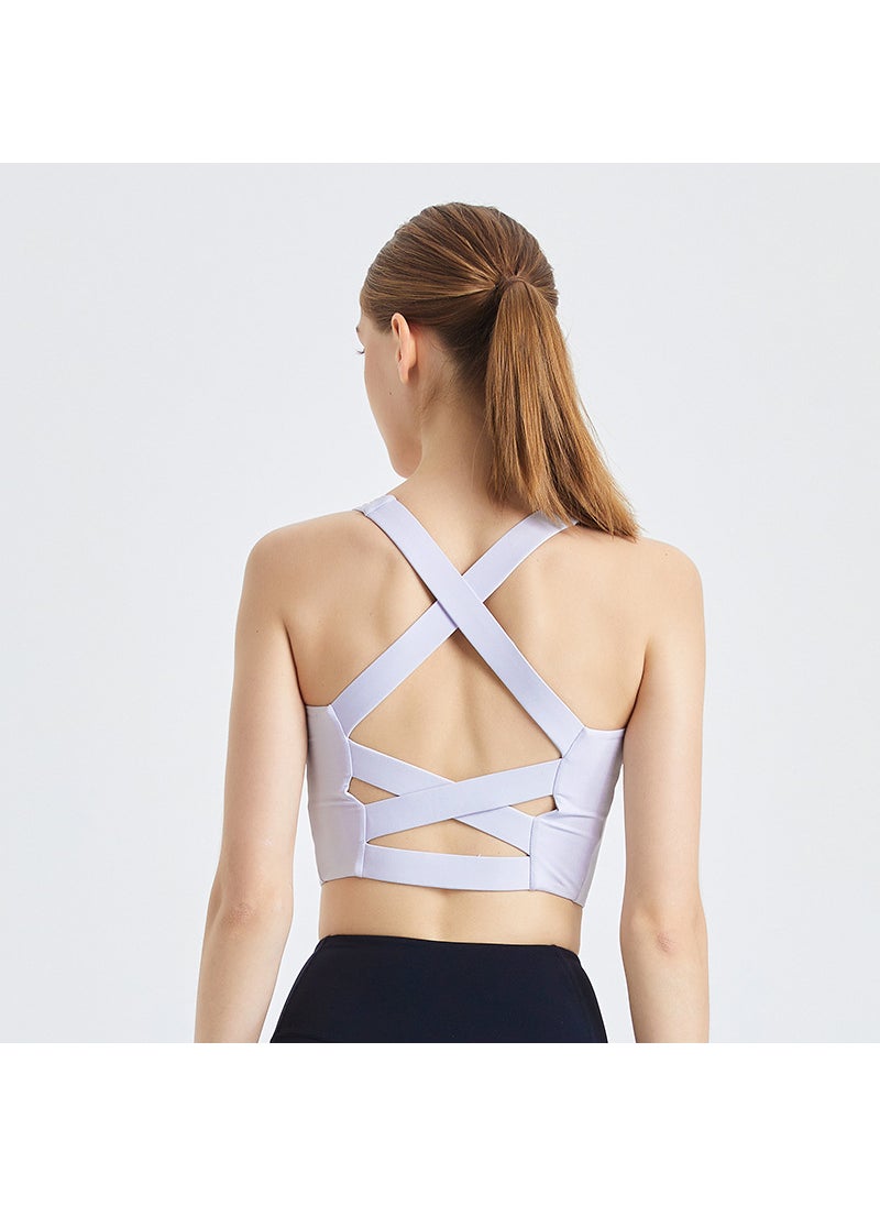 Generic - High Support Front Zip Sports Bra for Yoga and Fitness Summer Lemon yellow - Image 1