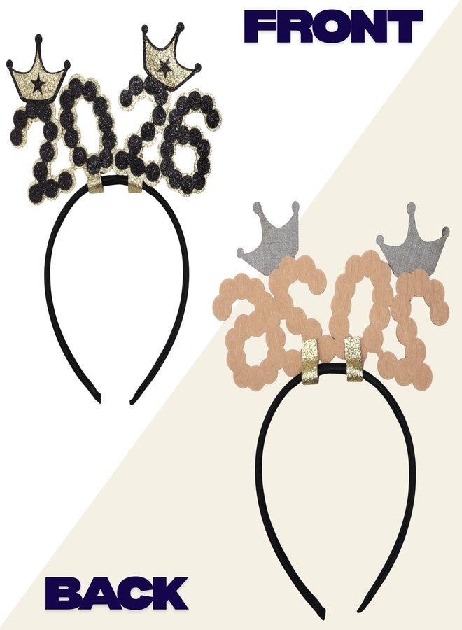 Needzo 2026 New Years Headband, NYE Party Hats, One Size Fits Most - Image 3