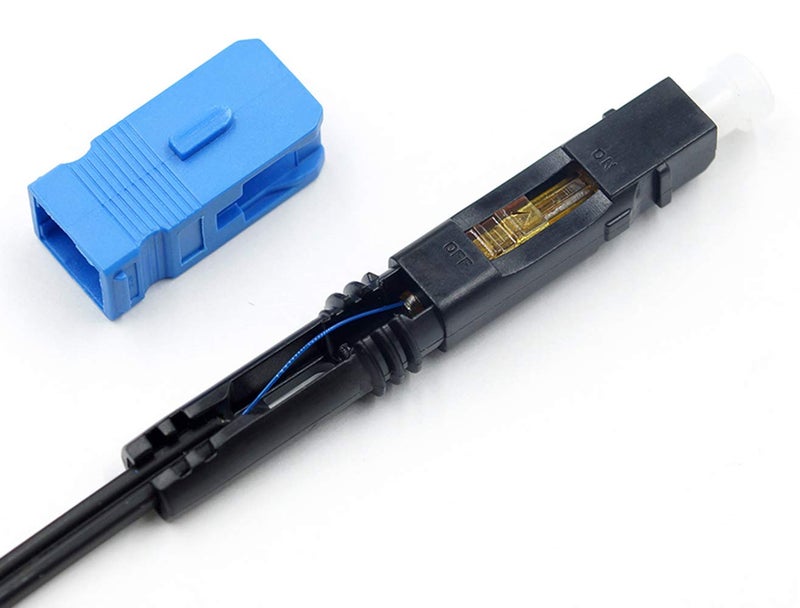 LEITE 20pcs SC UPC Fiber Optic Quick Connector with Matched Tools Fiber Fast Connectors Single Mode SM 9/125 Mechanical Splice for Fiber Network Instrument - Image 2