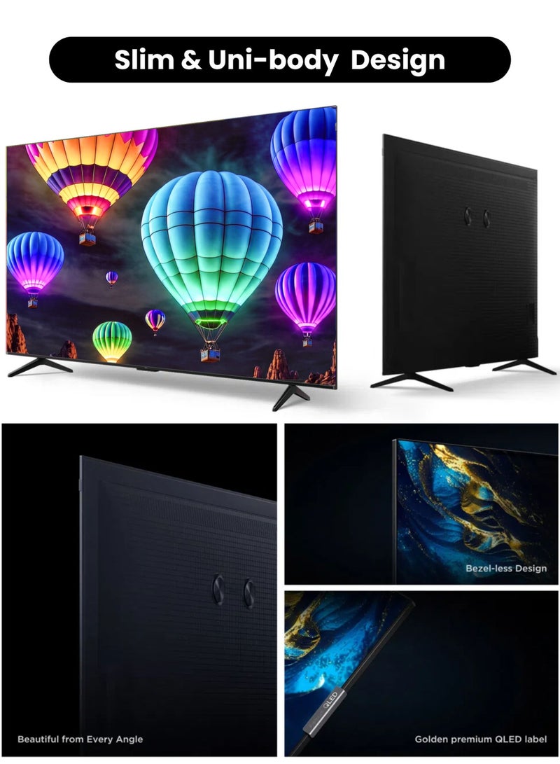 TCL 65-inch 65T69D Premium QLED 4K Smart TV (2026 International Version) | Google TV | AiPQ Processor | HVA Panel | Dolby Vision · Atmos | ONKYO 2.0 Hi-Fi System | DTS Virtual X | Game Master | 65T69D Black - Image 3