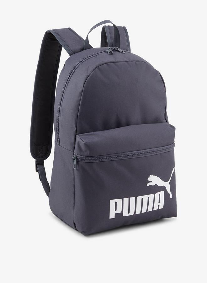 PUMA Logo Print School Backpack With Zip Closure And Adjustable Straps - Image 1