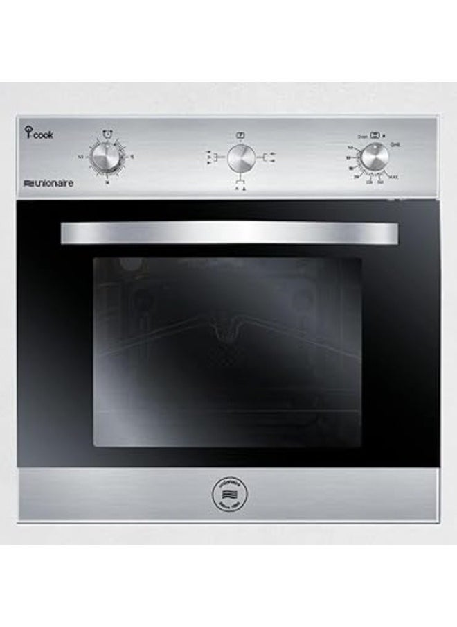 UNIONAIRE Built-in oven, 60 cm, hydraulic door, gas oven and grill, full safety, equipped with an internal i-Cook air fryer from Unionaire  - Image 1