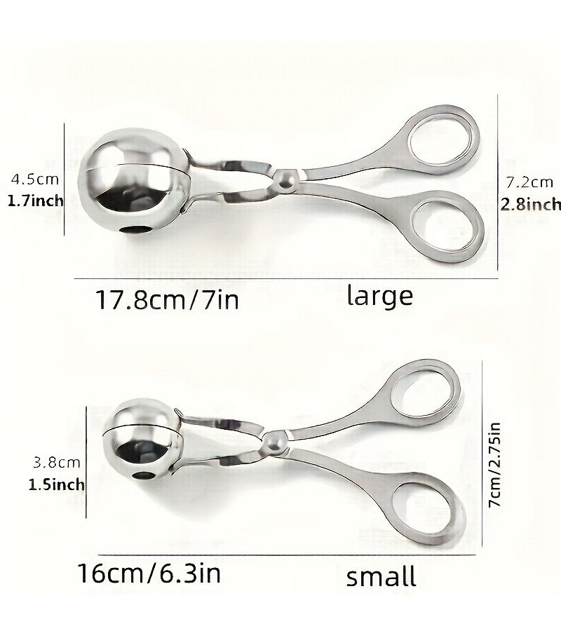 2 Pcs Meatball Maker Large And Small Size Kitchen Gadgets For Easy Meatball Making - Image 3