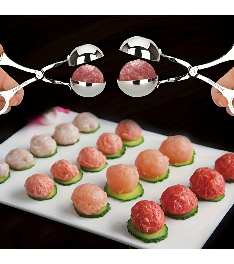 2 Pcs Meatball Maker Large And Small Size Kitchen Gadgets For Easy Meatball Making - Image 2
