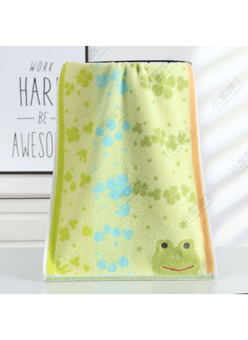 Generic Kids Cotton Towels Soft Cartoon Gift Set Little Frog 