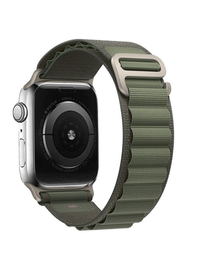 NIBEMINENT - Replacement Apple Watch Ultra Alpine Loop Band Strap Compatible with Compatible with 42mm(Series 10)/41mm/40mm/38mm for All Series Green - Image 1