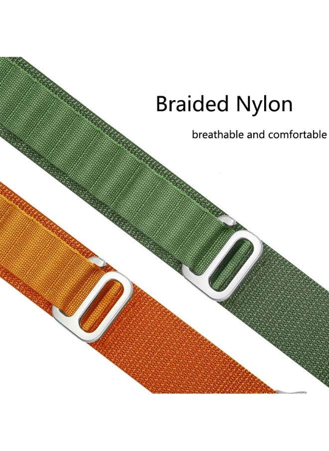 NIBEMINENT - Replacement Apple Watch Ultra Alpine Loop Band Strap Compatible with Compatible with 42mm(Series 10)/41mm/40mm/38mm for All Series Green - Image 1