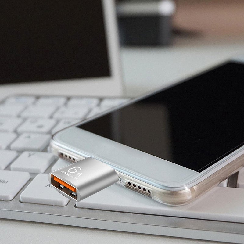 ويندفورج كرافت محول من ذكر إلى أنثى USB، قابس ومحول USB 3.0 إلى النوع C محمول متوافق مع الكمبيوتر وشاحن السيارة والهواتف المحمولة - Image 3